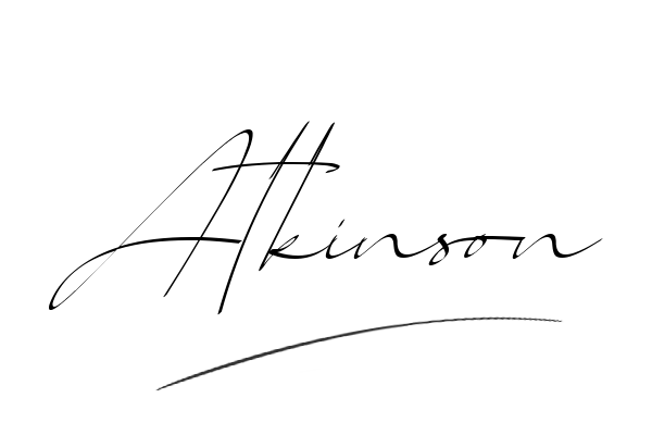 The best stylish Atkinson name signature simple easy in English