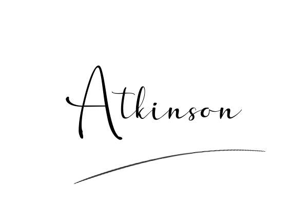 The best stylish Atkinson name signature simple easy in English