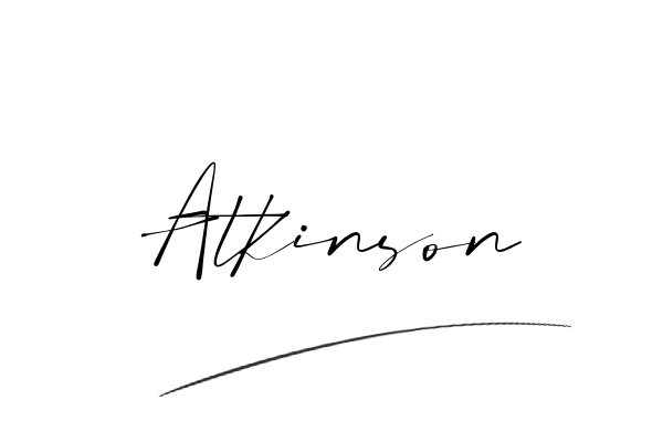 The best stylish Atkinson name signature simple easy in English