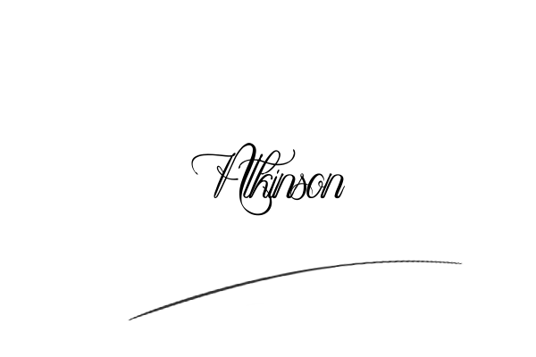 The best stylish Atkinson name signature simple easy in English
