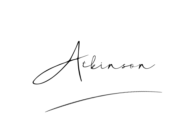 The best stylish Atkinson name signature simple easy in English