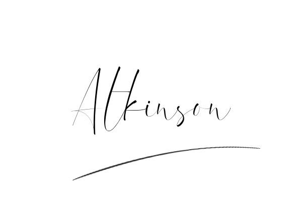 The best stylish Atkinson name signature simple easy in English