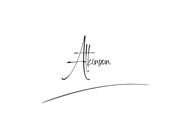 The best stylish Atkinson name signature simple easy in English