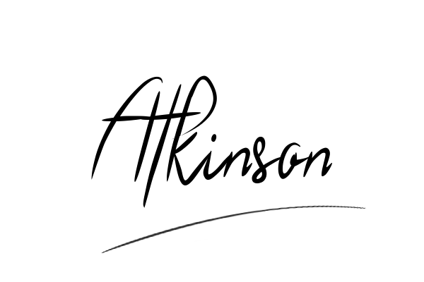 The best stylish Atkinson name signature simple easy in English