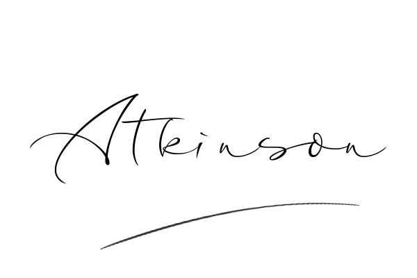 The best stylish Atkinson name signature simple easy in English