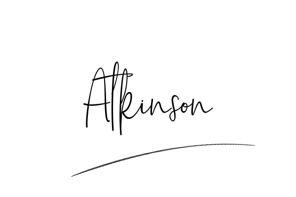 The best stylish Atkinson name signature simple easy in English