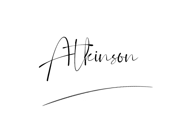 The best stylish Atkinson name signature simple easy in English