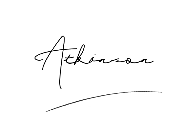 The best stylish Atkinson name signature simple easy in English