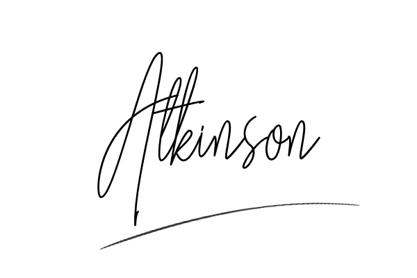 The best stylish Atkinson name signature simple easy in English