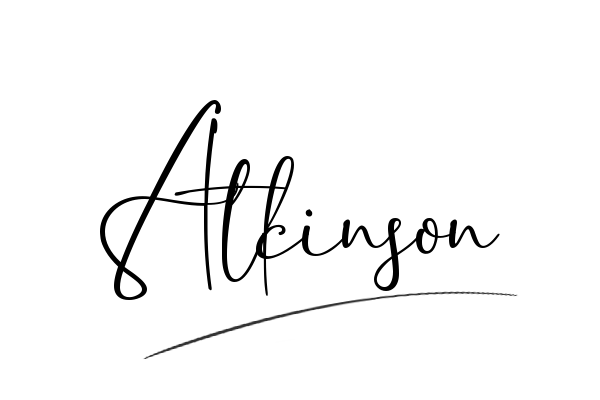 The best stylish Atkinson name signature simple easy in English