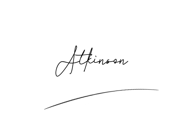 The best stylish Atkinson name signature simple easy in English