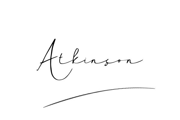 The best stylish Atkinson name signature simple easy in English