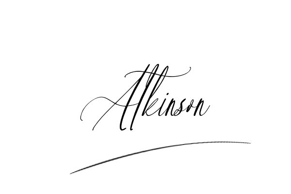 The best stylish Atkinson name signature simple easy in English
