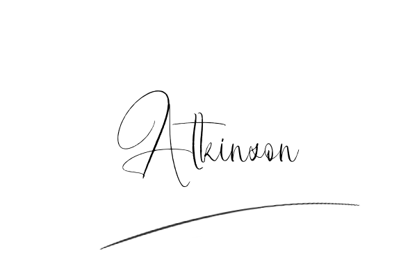 The best stylish Atkinson name signature simple easy in English