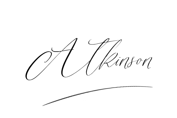 The best stylish Atkinson name signature simple easy in English