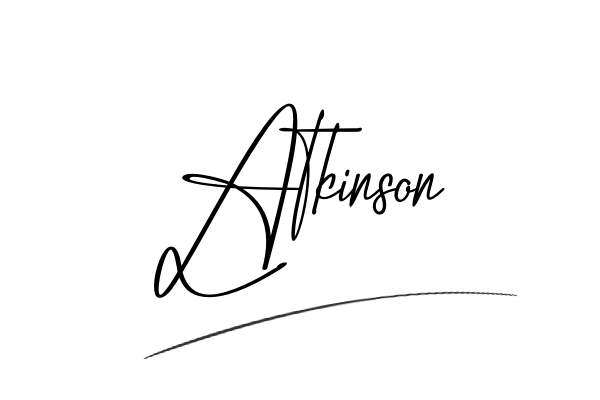 The best stylish Atkinson name signature simple easy in English