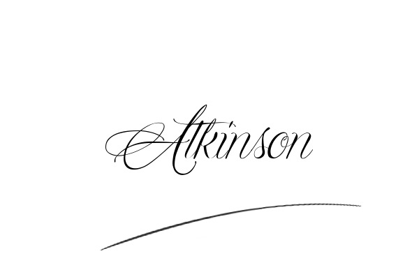 The best stylish Atkinson name signature simple easy in English