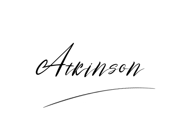 The best stylish Atkinson name signature simple easy in English