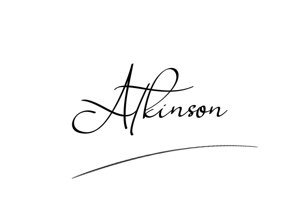The best stylish Atkinson name signature simple easy in English
