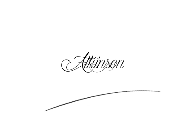 The best stylish Atkinson name signature simple easy in English