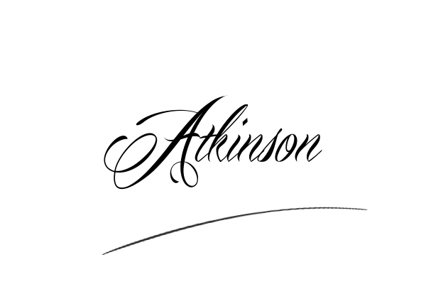 The best stylish Atkinson name signature simple easy in English