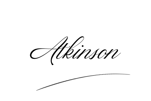 The best stylish Atkinson name signature simple easy in English