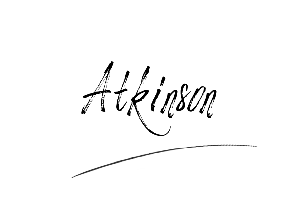 The best stylish Atkinson name signature simple easy in English