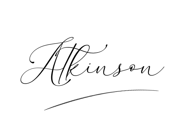 The best stylish Atkinson name signature simple easy in English