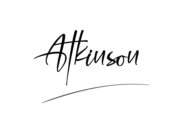 The best stylish Atkinson name signature simple easy in English