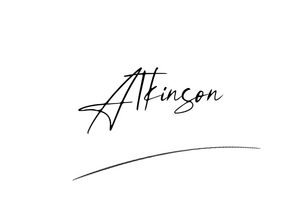 The best stylish Atkinson name signature simple easy in English