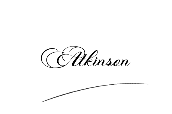 The best stylish Atkinson name signature simple easy in English