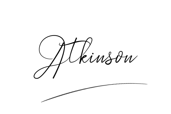 The best stylish Atkinson name signature simple easy in English