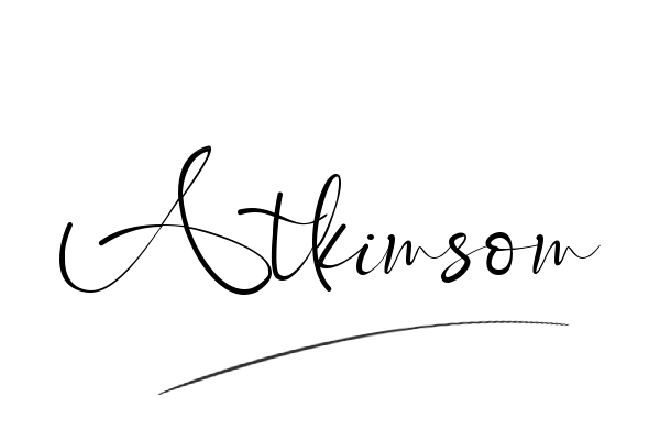 The best stylish Atkinson name signature simple easy in English