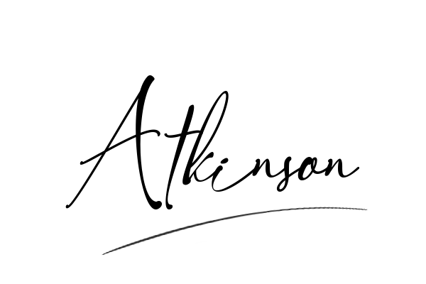 The best stylish Atkinson name signature simple easy in English