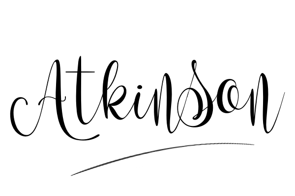 The best stylish Atkinson name signature simple easy in English