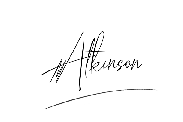 The best stylish Atkinson name signature simple easy in English
