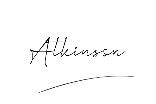The best stylish Atkinson name signature simple easy in English