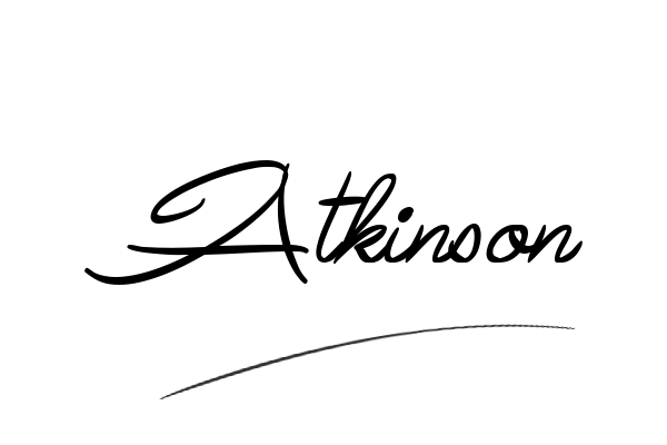 The best stylish Atkinson name signature simple easy in English