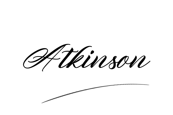 The best stylish Atkinson name signature simple easy in English