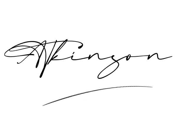 The best stylish Atkinson name signature simple easy in English