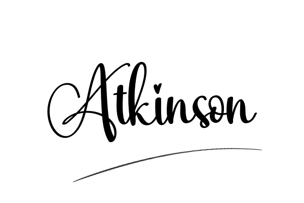 The best stylish Atkinson name signature simple easy in English