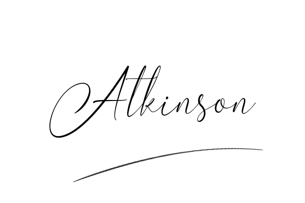 The best stylish Atkinson name signature simple easy in English