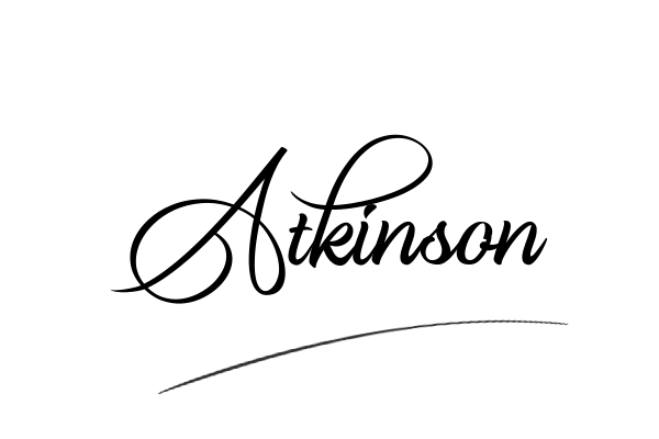 The best stylish Atkinson name signature simple easy in English