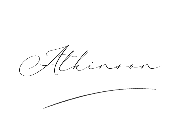 The best stylish Atkinson name signature simple easy in English