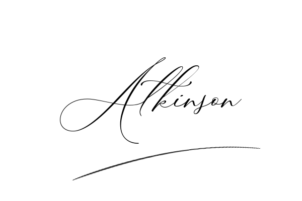 The best stylish Atkinson name signature simple easy in English
