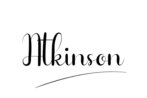 The best stylish Atkinson name signature simple easy in English