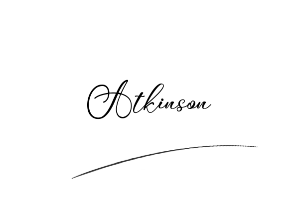 The best stylish Atkinson name signature simple easy in English