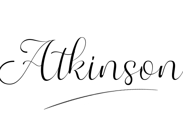 The best stylish Atkinson name signature simple easy in English