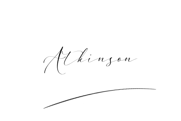 The best stylish Atkinson name signature simple easy in English