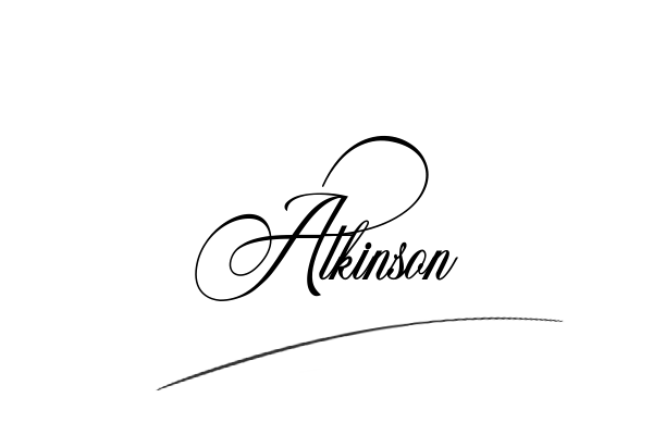 The best stylish Atkinson name signature simple easy in English